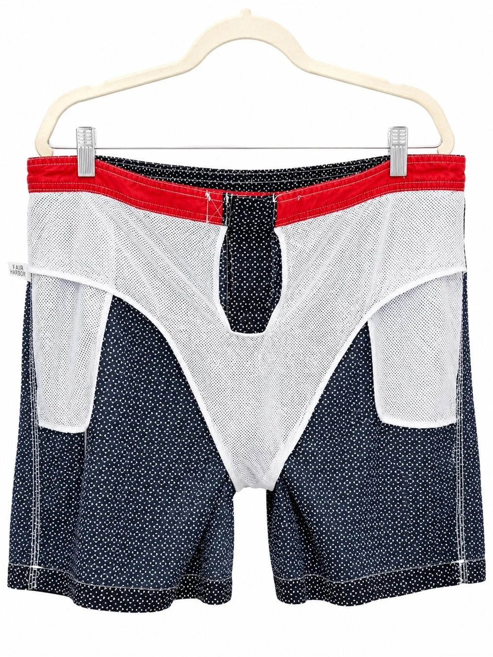Saks Fifth Avenue Navy Micro Dot Swim Board Shorts